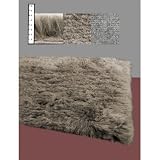 Flokati Faux Fur Rugs 4 x 6 (BROWN)