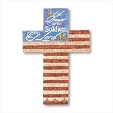 Soldiers Prayer Cross American Flag Patriotic America
