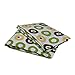 Bacati Crib Fitted Sheets, Mod Dots Green/Yellow/Chocolate (Pack of 2)