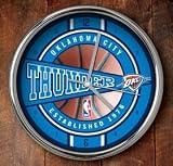 Oklahoma City Thunder Chrome Wall Clock