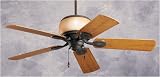 Emerson Ceiling Fans CF680WB Westfield Ceiling Fan in Weathered Bronze with All Weather Aged Pine Bl