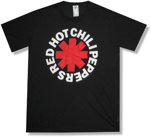Red Hot Chili Peppers "Asterisk" Black T-Shirt New Adult (Large)