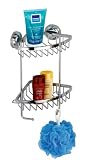 Kitchen & Housewares : Wenko Magic-Loc Corner Shelf Lissabon 2 tier, stainless steel
