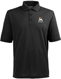 Florida Marlins Black Pique Extra Light Polo Shirt
