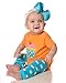 juDanzy turquoise polka dot baby leg warmers for boy or girl
