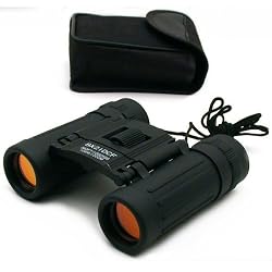 Black 8x21 Binoculars Ruby Coated Lens Hunting Marksman