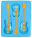 Guitar Ice Cube Tray - Assorted Colours