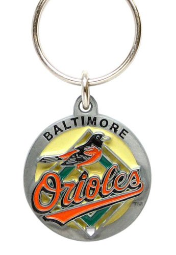 Zinc MLB Team Logo Key Ring - Baltimore Orioles