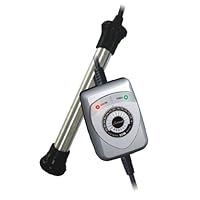 Finnex 50-Watt Hang-On Electronic Controller Aquarium Heater, Titanium Tube, 10 to 20-Gallon