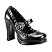 CRYPTO-05, Maryjane Mini Platform With Adjustable Skull Buckle Strap