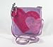Coach Sweet Heart Jewel Metallic Leather Swingpack Crossbody Messenger Bag Purse Pink Multi