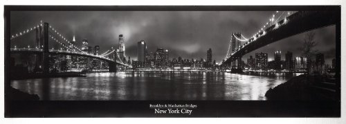 Empire 333315 Panorama Poster, New York Manhattan Bridge Brooklyn Bridge 158 x 53 cm Preisvergleich