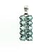 .925 Silver & Blue Topaz Rectangular Pendant