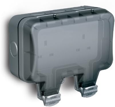 BG Electrical WP24 Nexus Storm IP66 Grey 2 Gang 13A Socket by B G Electrical