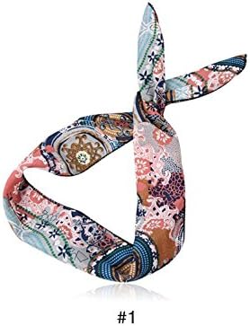 Poetic Bohemian Korea Headdress Rabbit Ears Headband Turban Headband Korean Bow Headband Hoop (1)