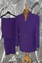 Mens Dress Fromal Single Breasted Light Weight Dark PURPLE SUIT
