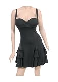 d021 Cute Emeral Green Ruffle Salsa Dress