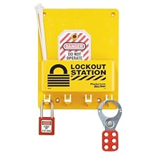 Master Lock S1705P410 Compact Lockout Center With 410RED Zenex Padlock