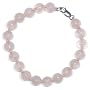 Sterling Silver 8mm Rose Quartz Bead Bracelet, 7.5"