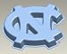 UNC- North Carolina Silicone Cake Pan & Stand