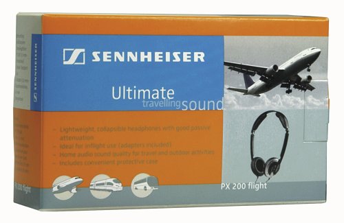 Sennheiser PX200 Collapsible High-Performance Closed Headphones (Black)