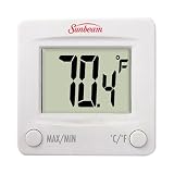 Sunbeam, 91647, Digital Refrigerator/Freezer Thermometer, White