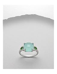 Gem Stones Ring In 92.5 Sterling Silver
