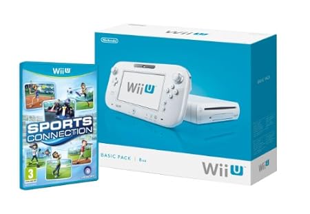 Nintendo Wii U - Consola 8 Gb Pack Básico + Sports Connection, Color Blanco