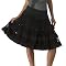 Libertine Lace Ruffle Skirt - Ebony