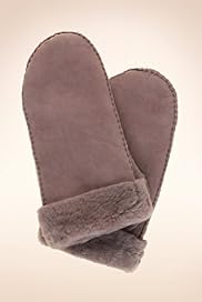 Autograph Sheepskin Faux Fur Trim Mittens