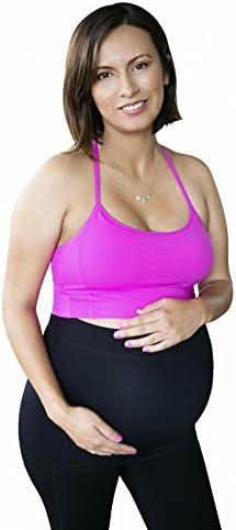 Belly Maternity Support Band for Pregnancy - SHEERMESH - by Bao Bei (XL, Black/Black)