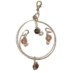 Fluorite Pendant 04 Wire Wrapped Purple Stone Silver Hoop Crystal Big 5
