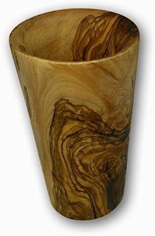 Easy Made Kitchen Artesian Collection Olive Wood Utensil Holder 6.75 Inches (17 CM)