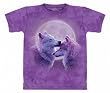 The Mountain Loving Wolves Purple T-shirt