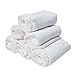 6 Pack Cotton Burp Cloths, Prefold Cloth Diaper,White,13 x 19 Inch,2+3+2