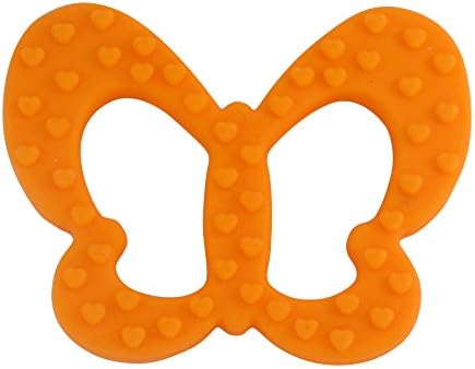 Butterfly Teething Toy BPA Free FDA Approved Orange A Safe Unique Baby Gift