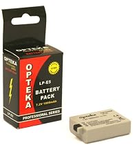 Opteka LP-E5 1800mAh Ultra High Capacity Li-ion Battery Pack for Canon Digital Rebel XS, XSi, & T1i Digital SLR Camera