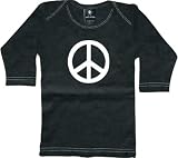 Rebel Ink Baby Infants' Peace Long Sleeve Tee T-Shirt