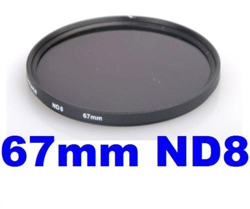 67MM Double-Threaded Neutral Density ND8 Filter for Canon, Nikon, Kodak + MORE!