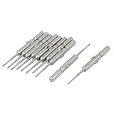 uxcell　プラスドライバービット　S2スチール　シルバーグレー　 56g　磁気　１０個入り