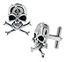 Stainless Steel Skull and Crossbones Cufflinks