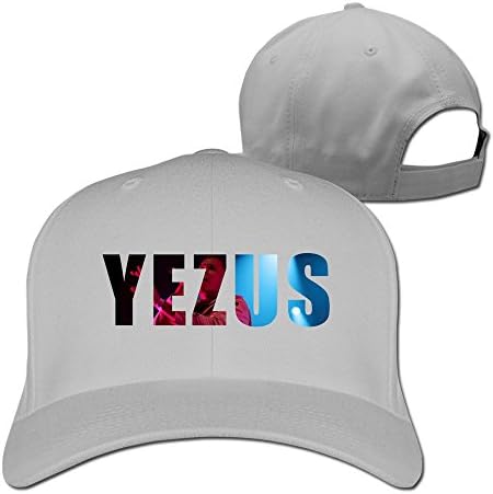 Yeezus Hip Hop Rapper Gang Adjustable Snapback Baseball Caps Ash