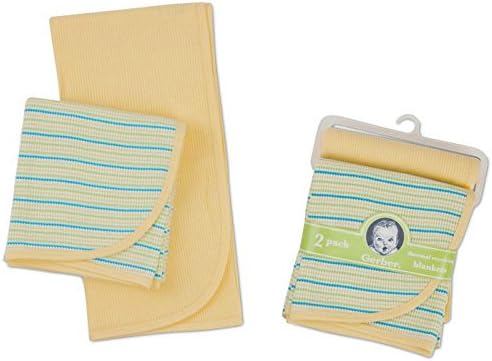 Gerber 2 pack Thermal Receiving Blanket 100% Cotton