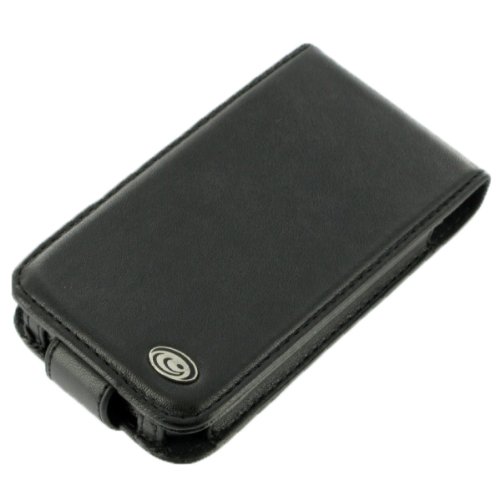 Apple iPhone 1st Generation Black Premium Leather Flip Case with Rotating Belt Clip (Not Compatible with iPhone 3G)