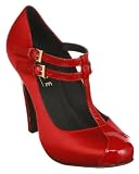 Office Polish My Straps Red Satin - 7 Uk