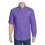 Columbia Men's Tamiami II Long Sleeve Fishing Shirt (Purple, X-Large)