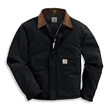 Carhartt Mens Duck Active Jacket, Black, 36/Regular