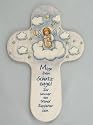 Kinder-Kreuz Kinderzimmer Schutzengel mit Harfe