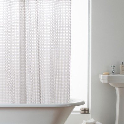 3D Hookless Shower Curtain in Clear