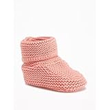 オールドネイビー OLD NAVY/ セーターニットブーティーズ ピンクインク シューズ 3～6ヶ月【並行輸入】